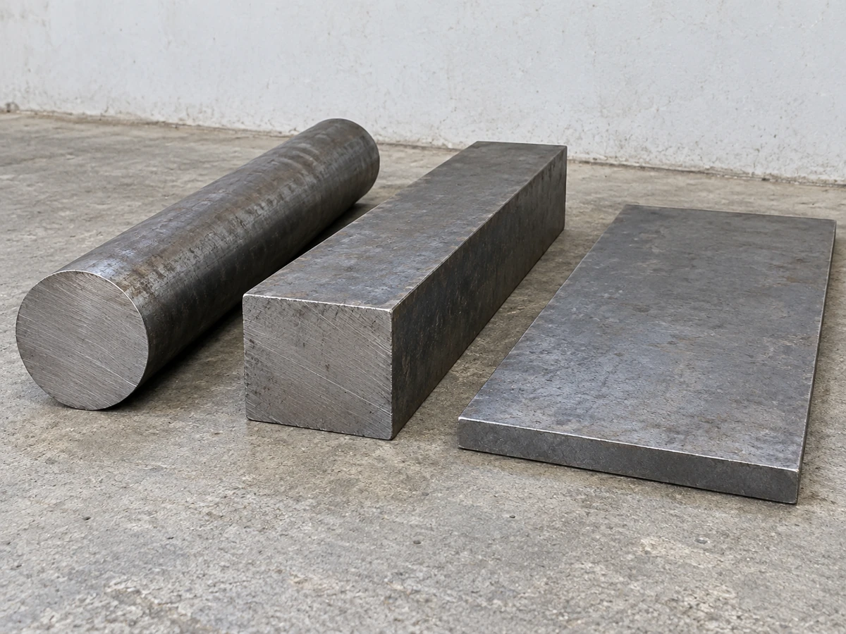 carbon alloy steel stock — representative illustration
