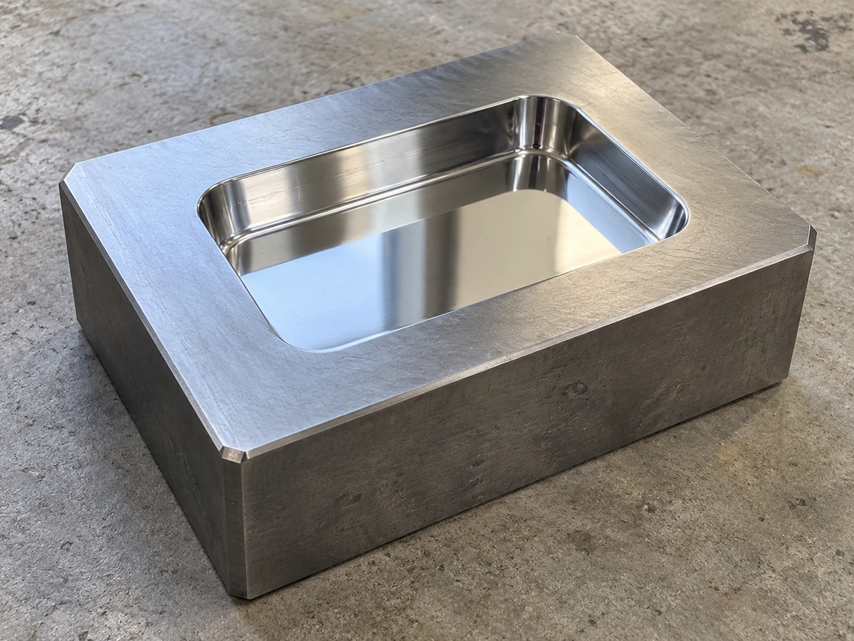 diamond polished mould cavity — representative illustration
