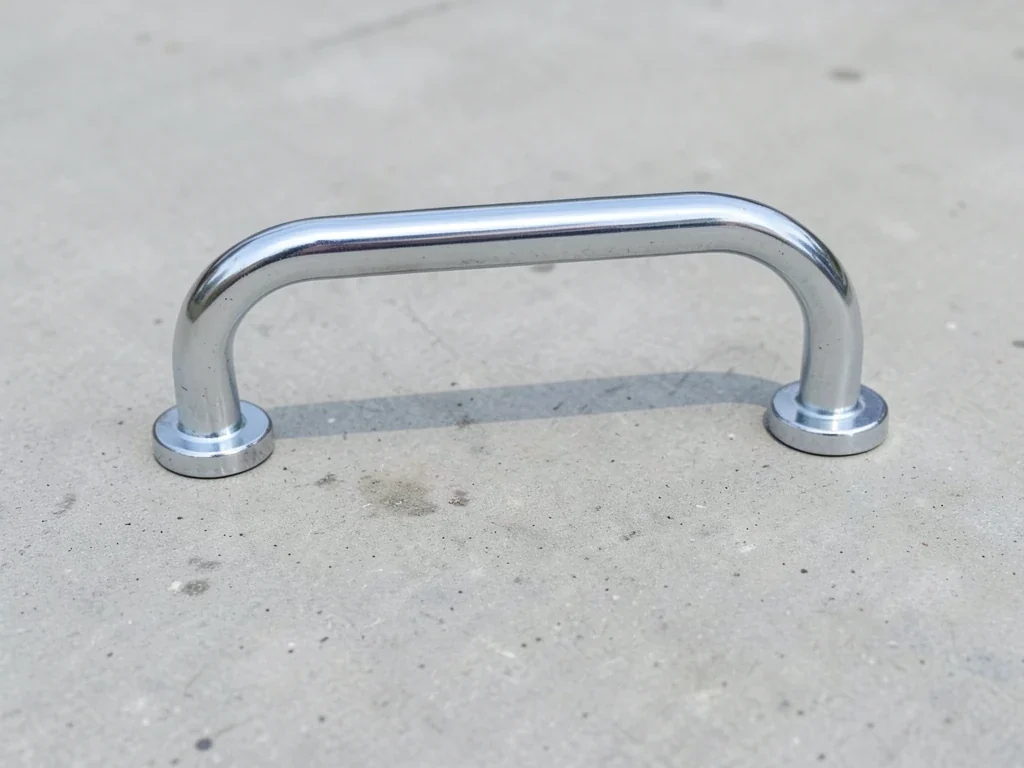 nickel chrome industrial handle