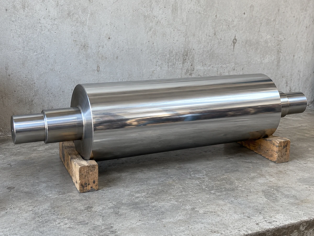 Hard chrome industrial roller — representative component illustration