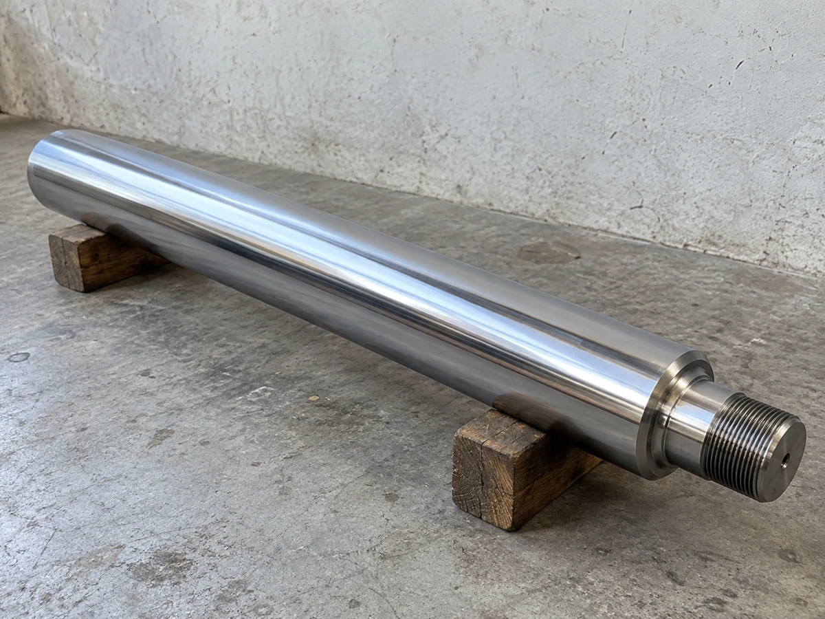 Hard chrome hydraulic piston ram — representative component illustration