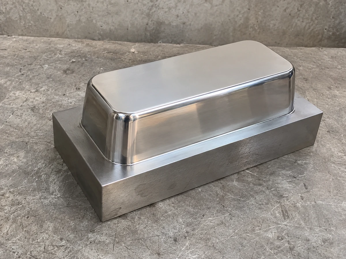 Diamond polished mould core insert — representative component illustration