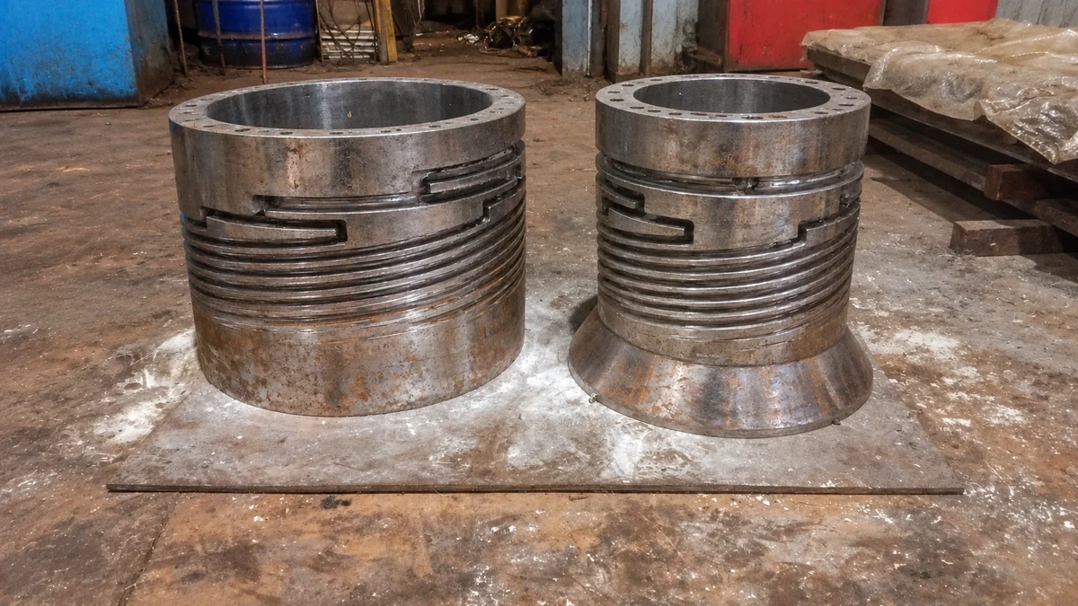 Worn surface of the same components