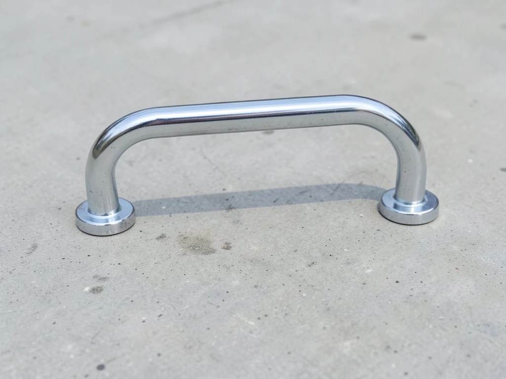 nickel chrome industrial handle